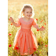 Load image into Gallery viewer, Aurora Royal Chiranthy Hand Smocked Apricot Dress
