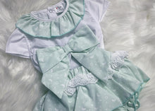 Load image into Gallery viewer, Moon and Star Bow Frilly Jam Pants and Blouse Set
