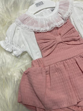 Load image into Gallery viewer, Pex Dusky Pink Bow Set - 6M
