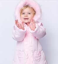 Load image into Gallery viewer, Mintini Padded Coat with Faux Fur Hood
