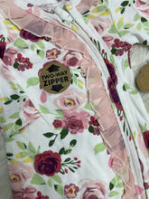 Load image into Gallery viewer, Floral Romper and Bow Headband Set
