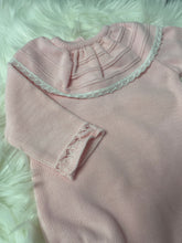 Load image into Gallery viewer, Pink Collar Knit Romper
