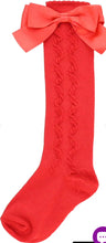 Load image into Gallery viewer, Pex Grazia Knee High Bow Socks

