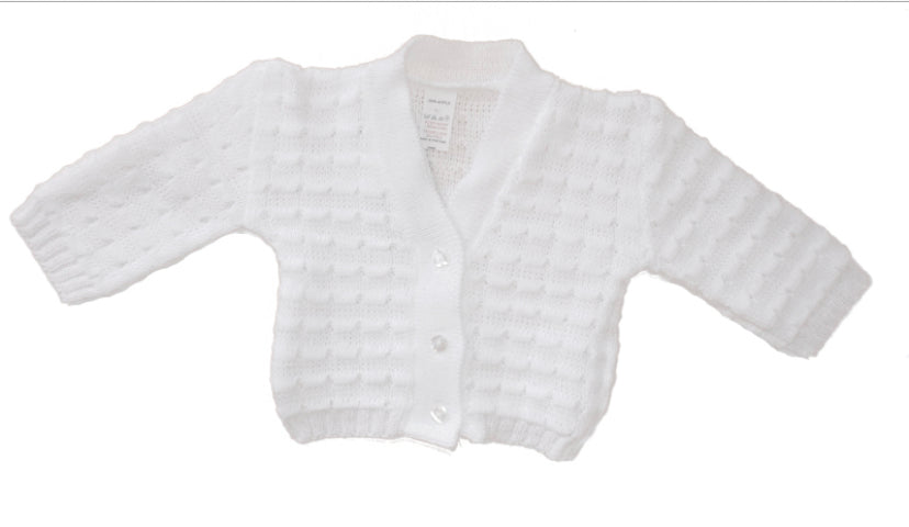 White Knitted Cardigan