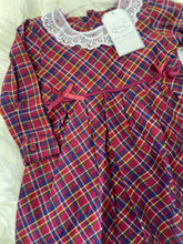 Load image into Gallery viewer, Tartan Lace and Bow Dress
