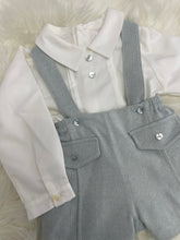 Load image into Gallery viewer, Shirt and Dungarees Set - Blue
