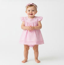Load image into Gallery viewer, Gingham Dress, Pants &amp; Headband Set
