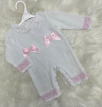 Load image into Gallery viewer, Pex Knitted Bow Romper - 3-6m
