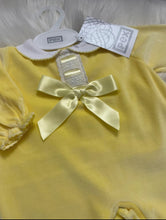 Load image into Gallery viewer, Pex Unisex Lemon Velour Bow All-in-One
