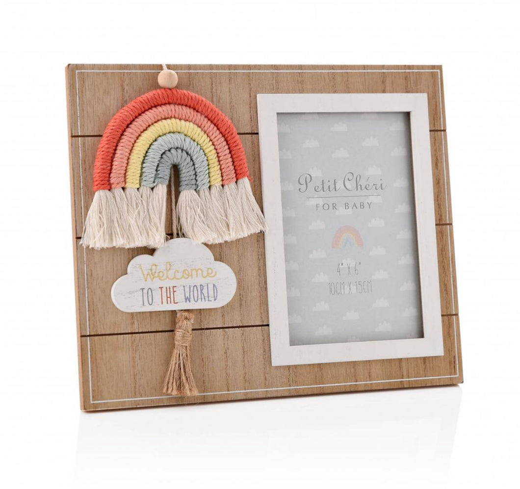 Petit Cheri Welcome to the World Photo Frame