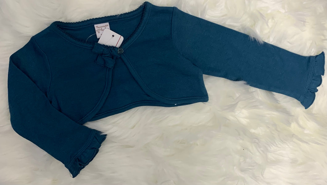 Newness Teal Bolero Cardigan