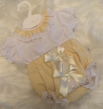 Load image into Gallery viewer, Double Bow Jam Pants and Blouse Set
