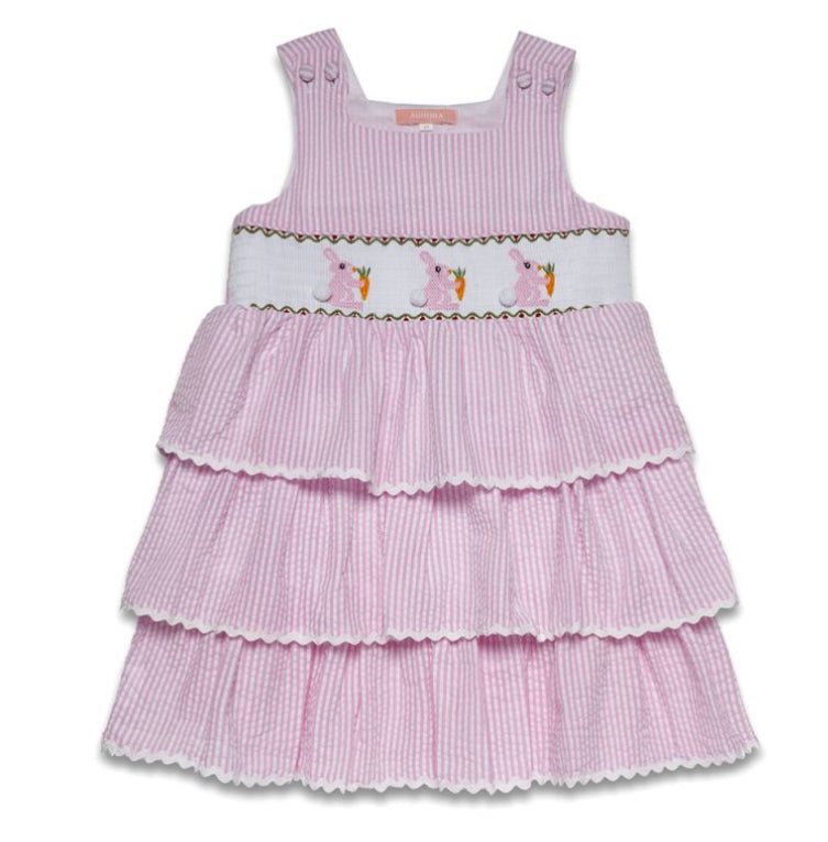 Aurora Royal Cottontail Smocked Dress