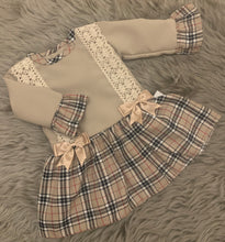 Load image into Gallery viewer, Tartan Bows and Lace Dress
