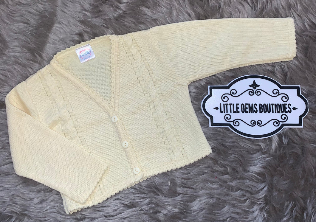 Kinder Lemon Knitted Cardigan