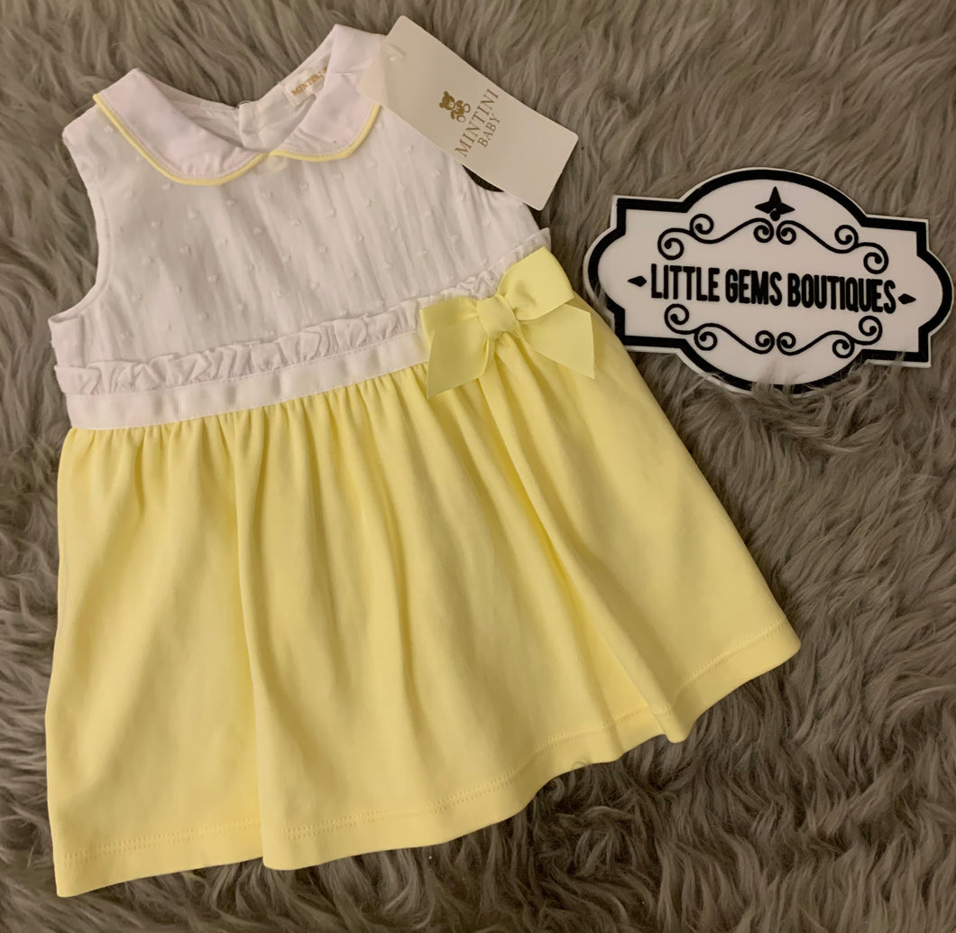 Mintini Lemon Bow Dress