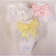 Load image into Gallery viewer, Kinder Lemon Lace Bow Dress - 0-3M
