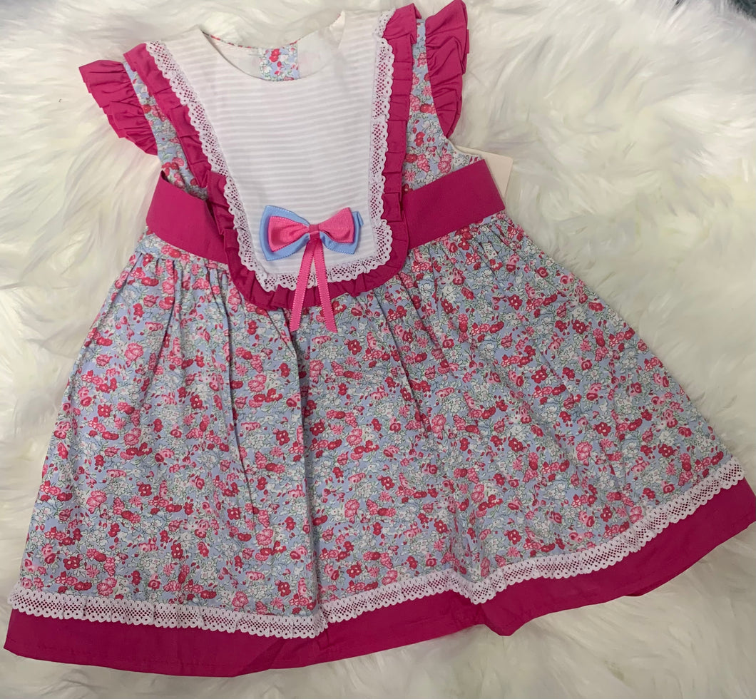 Baby-Ferr Pink Floral Dress