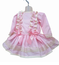 Load image into Gallery viewer, Fairytale Puffball Pink Bow Dress - 2-3YRS
