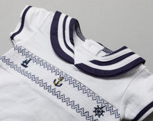 Load image into Gallery viewer, Nautical Smocked Shirt and Shorts Set - 0-3M
