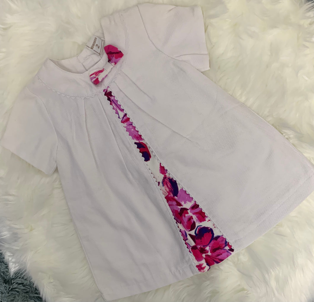 Newness White Floral Dress - 2YRS
