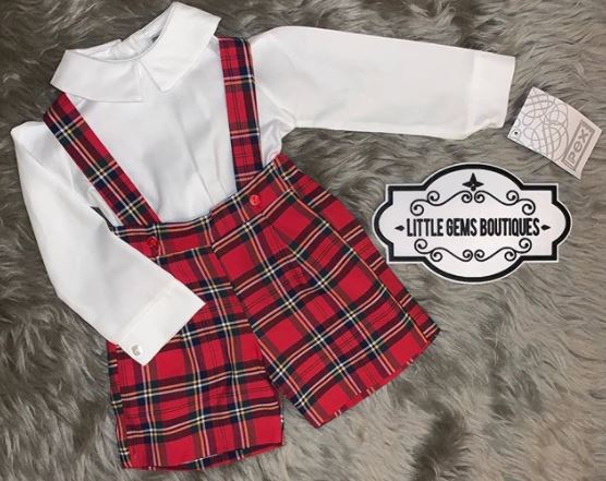 Pex Rigby 2 Piece Tartan Outfit - 12m