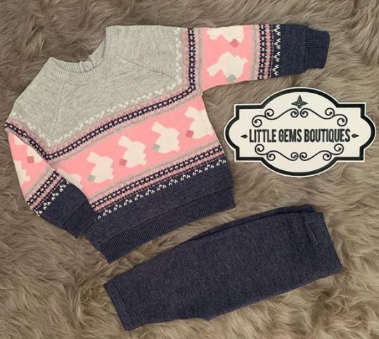 Bunny Jumper and Trousers Set